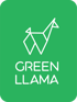 Green Llama Logo green rectangle standard branding-3